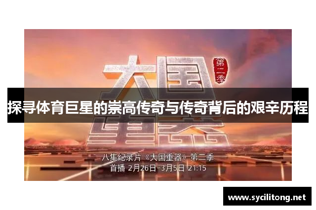 探寻体育巨星的崇高传奇与传奇背后的艰辛历程