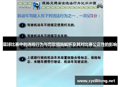 篮球比赛中的违规行为与罚款措施解析及其对比赛公正性的影响