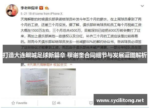 打造大连鲲城足球新篇章 穆谢奎合同细节与发展蓝图解析 打造大连鲲城足球新篇章 穆谢奎合同细节与发展蓝图解析